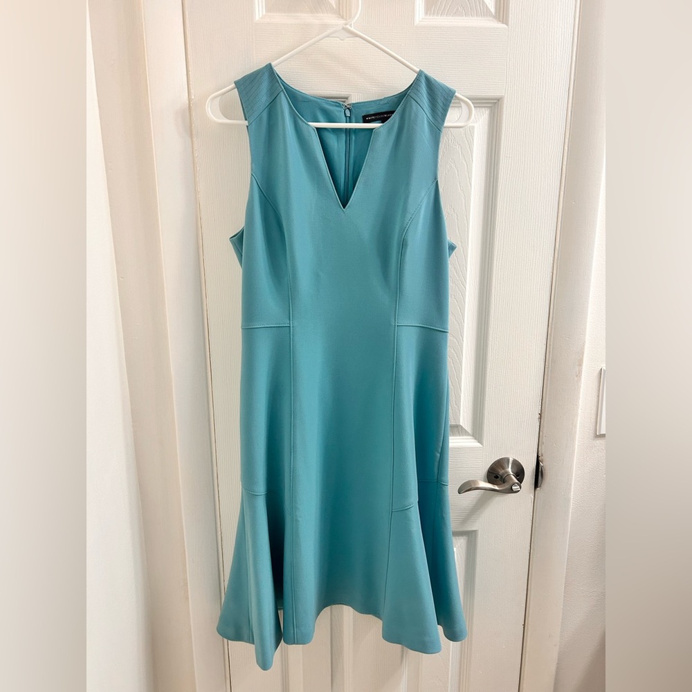 White House Black Market Teal Midi Dress